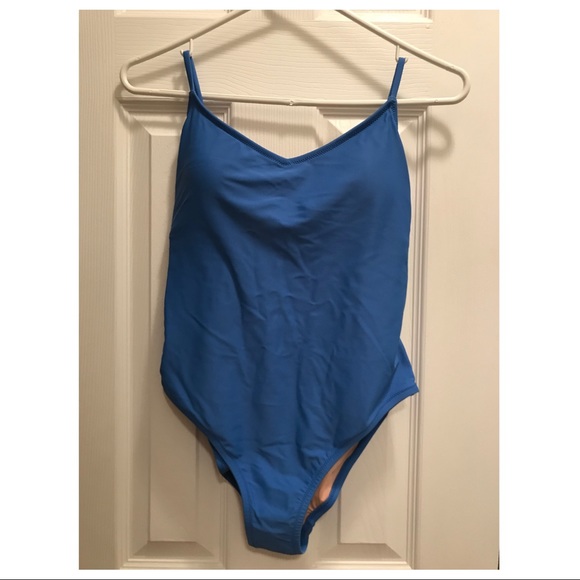 DONATED ** J. Crew Ballet Neck One-Piece Swimsuit - S Small - Picture 2 of 5